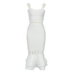 Elegant Women Bandage Dress 2023 New Sexy Lace Bodycon Clothes Club Party Evening Spaghetti Strap Dresses