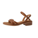 Retro Women's Sandals Roman Literary Style Hollow Female Shoes Summer Solid Color Thick Heels Flat Bottom Ladies Shoes