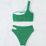 Sexy Bikini Cutout Swimwear Women Swimsuit High Waisted Bikinis Set Push Up Bathing Suit Female Beachwear Brazilian Biquinis
