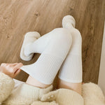 Japanese High School Girls Long Socks Stockings Women Winter Thick Warm Thigh High Stockings JK Lolita Thermal Thigh High Socks