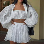 Breezy Chic Italian Summer Three-Piece Set
