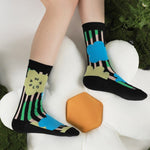 Japanese Kawaii Crystal Silk Socks Ultra-thin Transparent Summer Women Elastic Long Socks Harajuku Flower Glass Silk Lace Socks