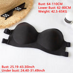 Women's No Steel Ring Comfortable Invisible Strapless Bra Strapless Underwear Black/NUDE Bra For Women Женское Нижнее Белье여자속옷