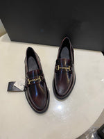 Jenny&Dave  Flat Women  Vintage Fashion Elegant Buckle Genuine Leather Solid Slip-On Loafers Women Shoes Woman Flat Shoes