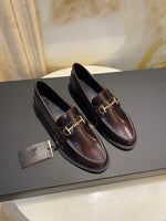 Jenny&Dave  Flat Women  Vintage Fashion Elegant Buckle Genuine Leather Solid Slip-On Loafers Women Shoes Woman Flat Shoes