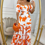 2023 Summer Off Shoulder Women Dresses Fashion High Waist Elegant Hollow Out Backelss Bandage Dress Hole Sexy Holiday Long Dress