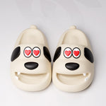 Cartoon Dog Outdoor Home Slippers Men Thick Soled Non Slip Slides Bathroom Indoor Summer Comfy Shoes Versatile