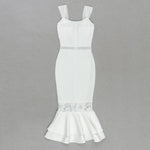 Elegant Women Bandage Dress 2023 New Sexy Lace Bodycon Clothes Club Party Evening Spaghetti Strap Dresses