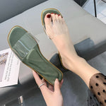 Summer Slipper Women Shoes Ladies Transparent Slides Sandals Womens Shoes New Fashion Design Beach Flat Shoes Female Slippers