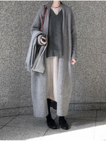 Korean Fashion Women Sweaters 2023 Autumn Winter Solid Knitted Cardigan Coat Women Clothing Tops Knitwears Long Cardigan Women