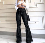High waisted, buttocks up, flared pants, wide leg pants, jeans for women
