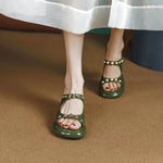 Women Slides Open Toe Thick Heel Slippers Women's Dress Flip Flops 2023 New Summer Rivet High Heel Fashion Sandals