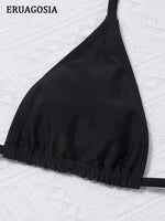Sexy Black Bikinis Sets 4 Pieces Swimsuit Women Swimwear Beach Dress Female Bikini Cover Ups Bathing Suit Brazilian Biquinis