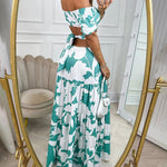 2023 Summer Off Shoulder Women Dresses Fashion High Waist Elegant Hollow Out Backelss Bandage Dress Hole Sexy Holiday Long Dress