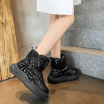 Ladies Snow Boots Women Winter 2023 New In Women's Shoes Plush Warm Waterproof Bot Fashion Casual Platform Boot Leather Fur