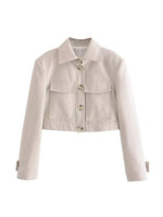 TRAF New Women Short Blazer Jackets Suits Sets 2023 Spring Single Breasted Casual Zipper Pencil Pants Holiday Style Outwear
