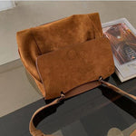 Fashion Shoulder Bags Women Handle Matte PU Leather Crossbody Handbags Tote Female Casual Large Capacity Bucket Messenger Bags