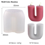U-Shaped Arch Scented Candle Silicone Modls DIY Aromath Wax Mould Rainbow Bridge Candles Making Supplies Home Decor Handcraft