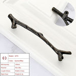 Vintage Tree Branch Furniture Handle Zinc Alloy Kitchen Cabinet Drawer Knob Wardrobe Cupboard Closet Door Pull Hardware Gold
