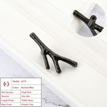 Vintage Tree Branch Furniture Handle Zinc Alloy Kitchen Cabinet Drawer Knob Wardrobe Cupboard Closet Door Pull Hardware Gold