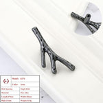 Vintage Tree Branch Furniture Handle Zinc Alloy Kitchen Cabinet Drawer Knob Wardrobe Cupboard Closet Door Pull Hardware Gold