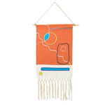 Wall Hanging Macrame Tapestry Home Decor Cotton Tassel Handmade Woven Bohemian geometric canvas Art background cloth tapestry