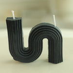 Wholesale Home decorative candle U-Shaped geometric scented candles Ins popular rainbow bridge room decor aroma candles decor