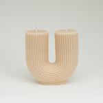 Wholesale Home decorative candle U-Shaped geometric scented candles Ins popular rainbow bridge room decor aroma candles decor