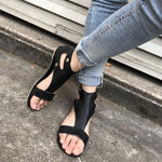 Women Sandals 2020 New Women Summer Sandals Plus Size 43 PU Leather Flat Sandals Female Flip Flop Casual Beach Shoes Ladies