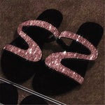 Women Summer Flat Bling Slippers Female Flip Flops Sandals Outdoor Beach Women Sandals  Glitter Shoes for Women